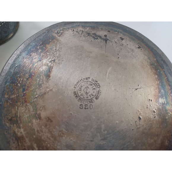 4 Piece PairPoint Quadrupleplate Silver Tea Coffee Pot Creamer Sugar Set USA Vtg - Picture 12 of 13